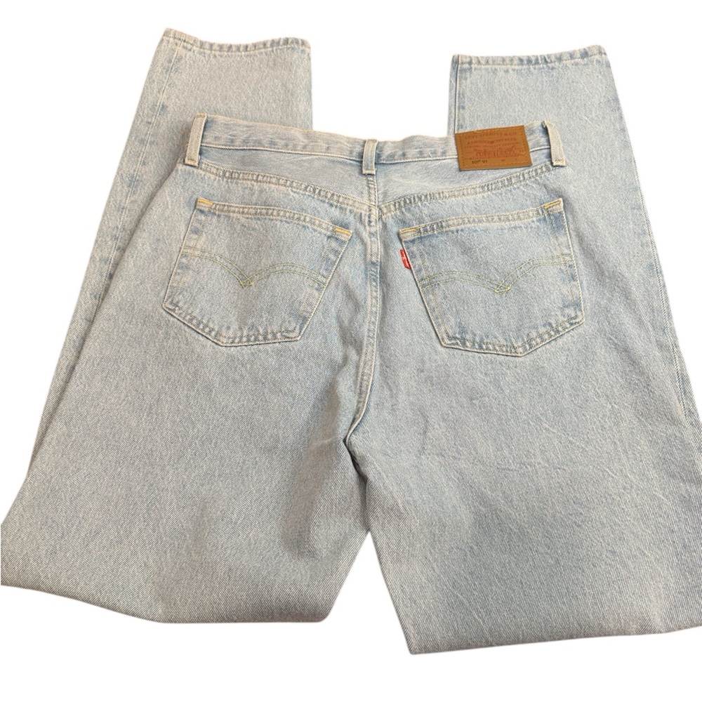 Levi's Light Wash Blue Straight Leg Jeans